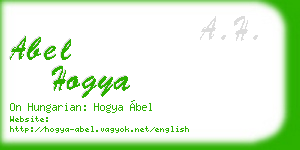 abel hogya business card